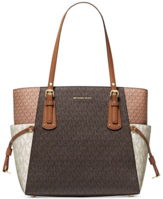 michael kors voyager signature tote bag