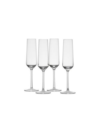 Шампанское Zwiesel Glas Pure, 7,3 унции, Набор из 4 бокалов