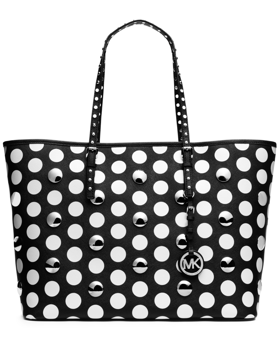 MICHAEL Michael Kors Handbag, Jet Set Travel Dot Stud Medium Tote   Handbags & Accessories