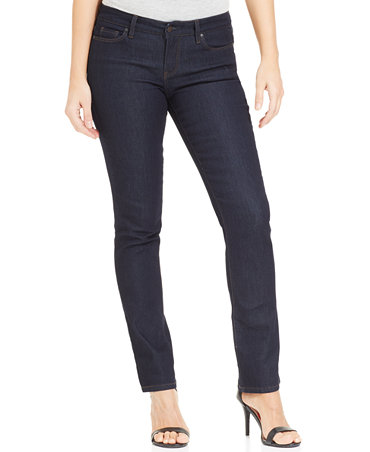 Calvin Klein Jeans Straight-Leg Jeans, Rinse Wash - Jeans - Women - Macy's