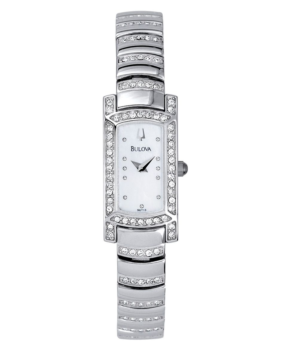 Bulova Womens Crystal Bracelet Watch 15mm 96T13   Watches   Jewelry & Watches