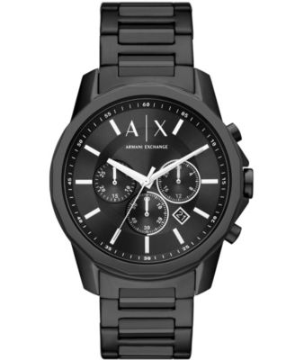 Мужские часы с хронографом A|X Armani Exchange, черный браслет из нержавеющей стали, 44 мм