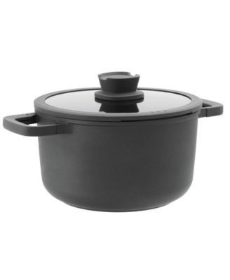 Керамическая 10-дюймовая кастрюля с антипригарным покрытием BergHOFF Leo Stone+ с крышкой из переработанного сырья, 5,9 кг