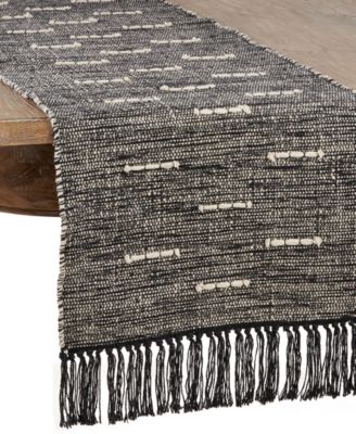 Настольная дорожка Saro Lifestyle с рисунком в виде пунктирной строчки, 54 