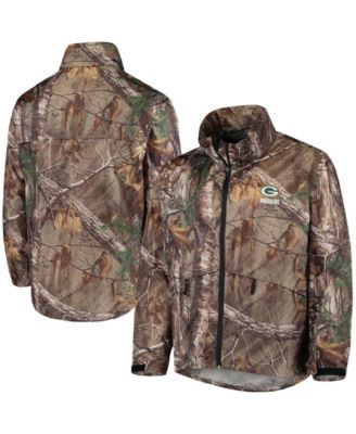 Мужская водонепроницаемая куртка Realtree Camo Green Bay Packers Sportsman на молнии зеленого цвета