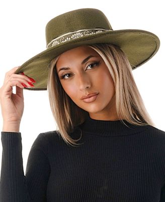 Женская шляпа из полушерстяного фетра Marcus Adler с лентой с принтом Пейсли 12890₽