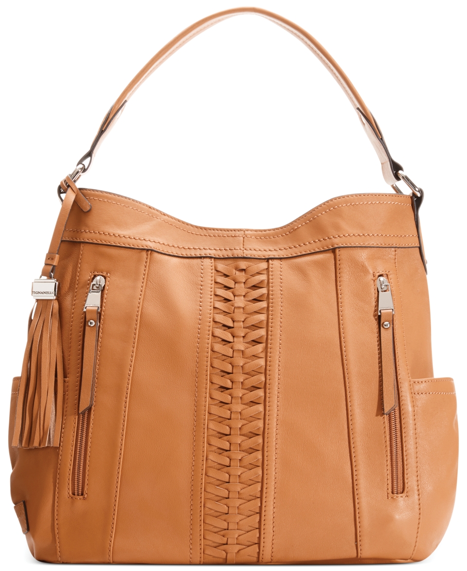 Tignanello Braided Leather Hobo   Handbags & Accessories