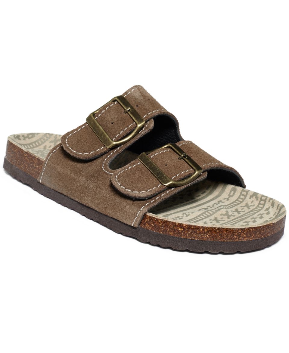 Muk Luks Womens Duo Strap Terra Turf Sandals