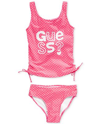 GUESS Girls' 2-Piece Sequined Tankini Swimsuit - Kids - Macy's
