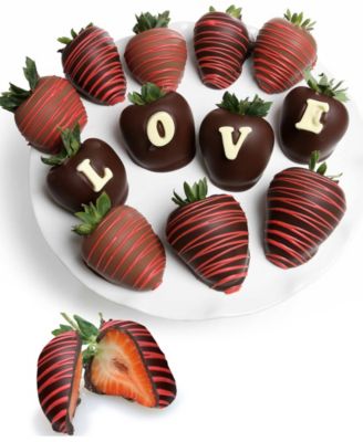 Бельгийские шоколадные конфеты в шоколаде фирмы Valentine's Day Love Berry Gram, 12 штук