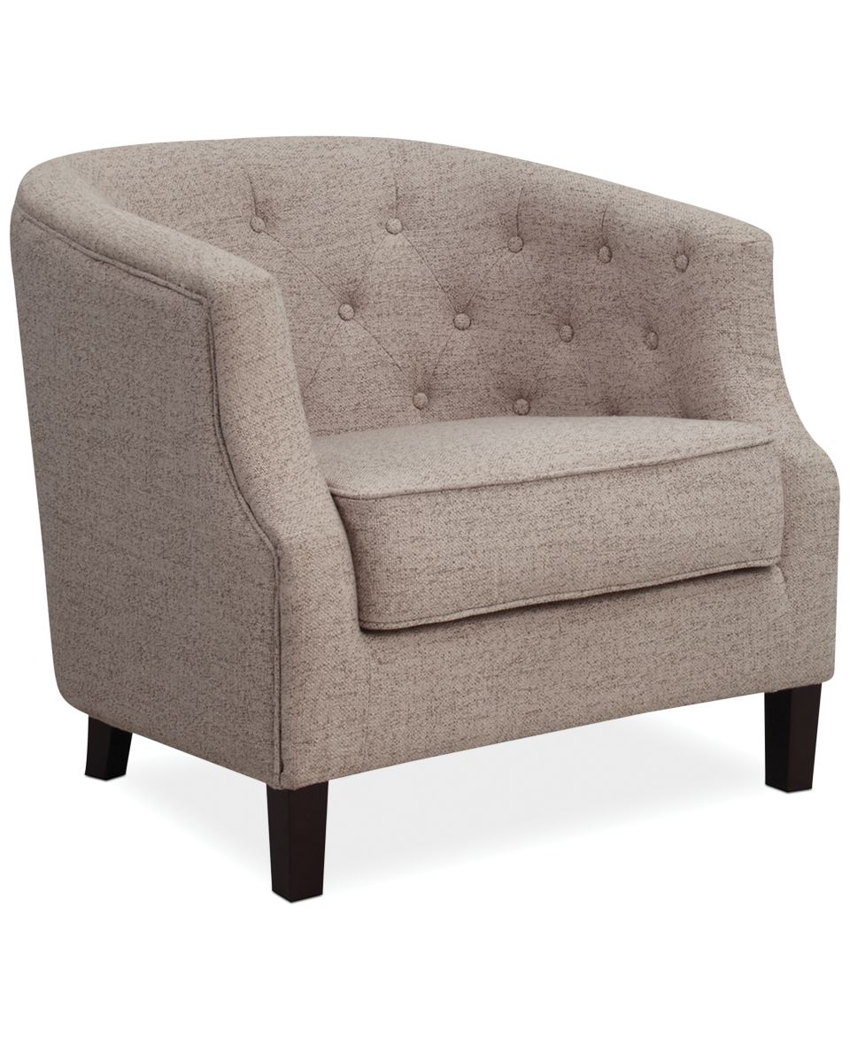 Bradbury Velvet Tufted Accent Chair, Direct Ship