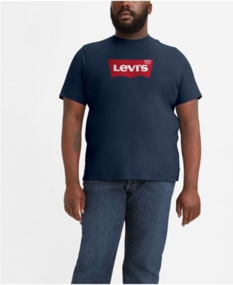 Мужская футболка Levi's Big and Tall с круглым вырезом и графическим рисунком