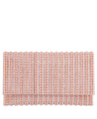 Женский клатч-конверт Nina с имитацией жемчуга и кристаллов по всей длине 14590₽