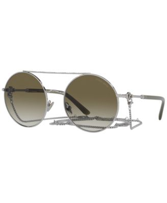 Женские солнцезащитные очки Giorgio Armani, серебро AR6135 56 пробы