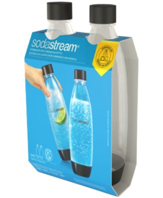 Газированная бутылка SodaStream объемом 1 л, которую можно мыть в посудомоечной машине, набор из 2 бутылок.