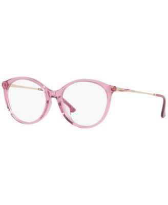 Женские овальные пластиковые очки Vogue Eyewear VO5387F фиолетового цвета