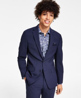 Мужской приталенный костюм из полушерстяной ткани Bar III устойчивый к образованию морщин с отдельным пиджаком созданный для Macys 31490₽