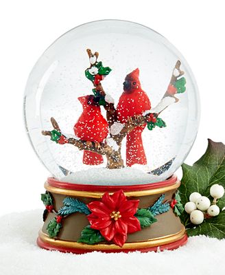 Holiday Lane Cardinal Snow Globe - - Macy's