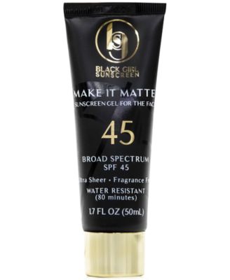 Солнцезащитный крем Black Girl Make It Matte Sunscreen SPF 45, 1,7 унции.
