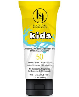 Солнцезащитный крем для детей широкого спектра действия Black Girl Sunscreen SPF 50, 3 унции.