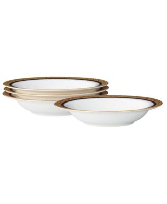 Набор Noritake Odessa Cobalt Gold из 4 фруктовых вазочек, 6 дюймов, 5 унций.