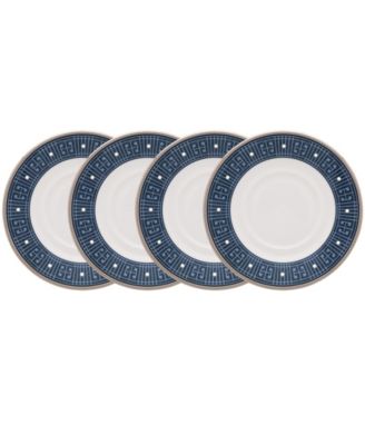 Набор блюдец Noritake Infinity Blue из 4 предметов, сервиз на 4 персоны