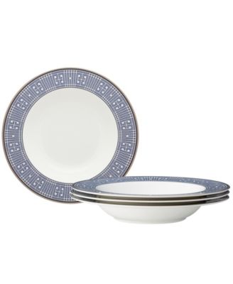 Набор суповых мисок Noritake Infinity Blue из 4 предметов, 12 унций, на 4 персоны