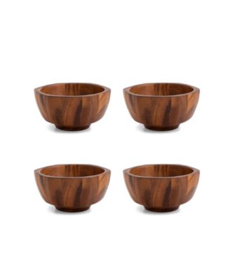 Индивидуальная салатница Nambe Rivet, набор из 4 штук