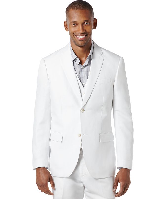 Perry Ellis Men's Linen Suit Jacket & Reviews - Blazers & Sport Coats ...
