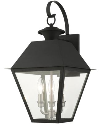Уличный настенный фонарь Livex Wentworth 3 Light