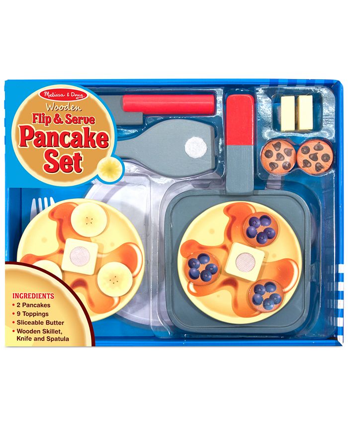 Melissa and Doug Kids' Wooden Flip & Serve Toy Pancake Set & Reviews Macy's