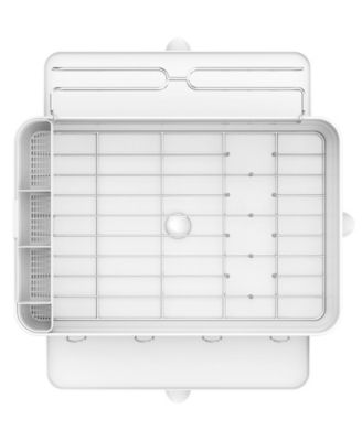 Кухонная сушилка для посуды Simplehuman на стальной раме с поворотным сливным отверстием