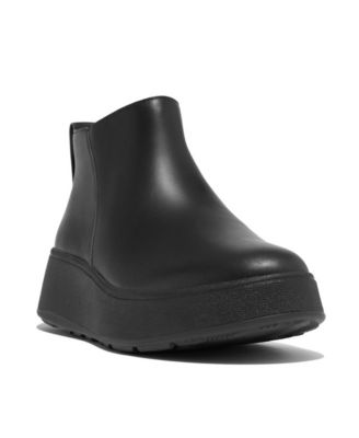 Женские ботильоны на молнии F-Mode из кожи FitFlop на плоской подошве 19390₽
