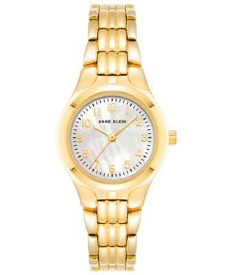 Женские кварцевые часы Anne Klein с браслетом из золотистого сплава, 26 мм