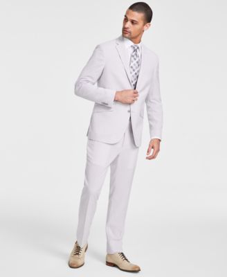 Мужской приталенный костюм в мини-клетку от Kenneth Cole Reaction 22890₽