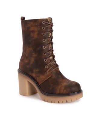 Женские высокие джазовые сапоги на каблуке MUK LUKS Muk Luks 18090₽