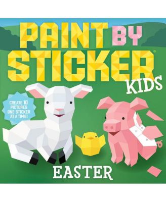 Paint by Sticker Kids- Пасха- Создай 10 Картинок по одной наклейке за Раз от Workman Publishing