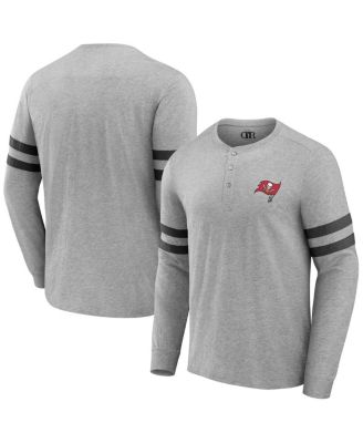 Мужская футболка с длинным рукавом NFL x из коллекции Darius Rucker от Fanatics Heather Gray Tampa Bay Buccaneers Henley