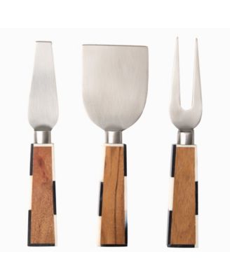 Набор ножей для сыра Godinger Signature Collection из дерева акации, состоящий из 3 предметов