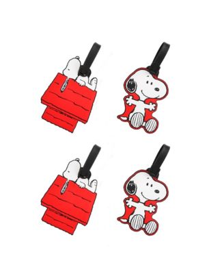 Багажная бирка Peanuts Snoopy Snoopy из ПВХ, Подарочные бирки для путешествий - Набор из 4 штук