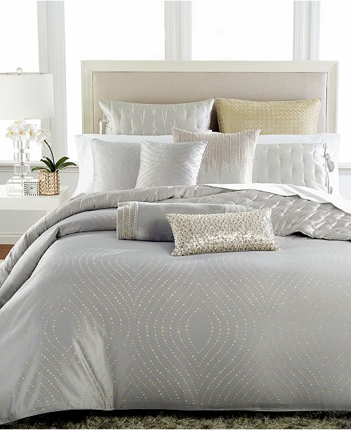 Hotel Collection Finest Silver Leaf Full Queen Duvet Cover