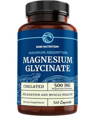 Nobi Nutrition Бисглицинат магния (500 мг) в капсулах, 120 карат