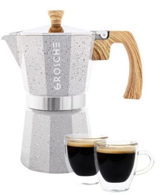 GROSCHE Milano Stone Expresso Elegance: Набор чашек для эспрессо Moka Pot