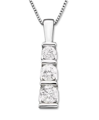 14k White Gold Diamond Pendant Necklace Hot Sale, UP TO 61% OFF 