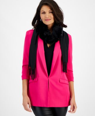 Женский шарф с отделкой из искусственного меха I.N.C. International Concepts, созданный для Macys