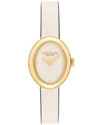 Женские часы COACH's Chalk Sammy на кожаном ремешке 22,5 мм