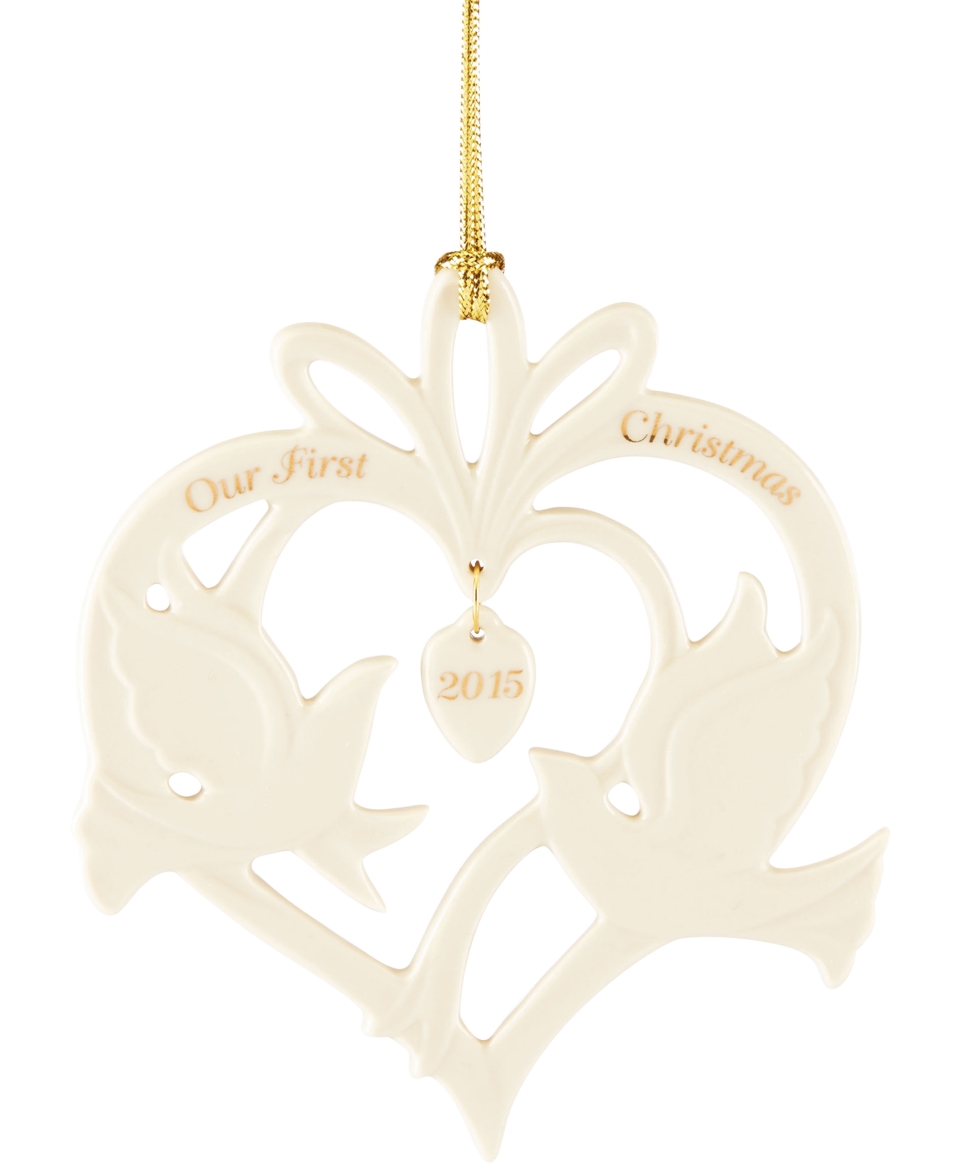 Lenox 2015 Our First Christmas Together Doves Ornament   Holiday Lane