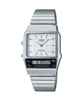 Мужские серебристые часы Casio из нержавеющей стали, 32,1 мм, AQ800E-7A2VT