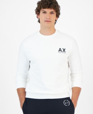 Мужская толстовка с логотипом AX Armani Exchange с длинным рукавом и круглым вырезом созданная для Macys 22090₽