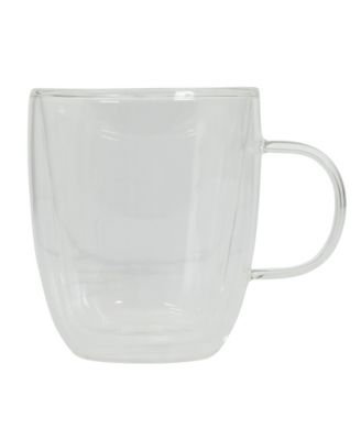 Mr. Coffee Retro Machiato, Большие стеклянные чашки для кофе и чая с двойными стенками, 16 унций, набор из 2-х чашек